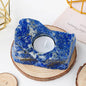 atural Stone gemstone  candle holders 5inch wide 1 inch tall , Lapis Lazuli, Tartarian Treasures & Trinkets