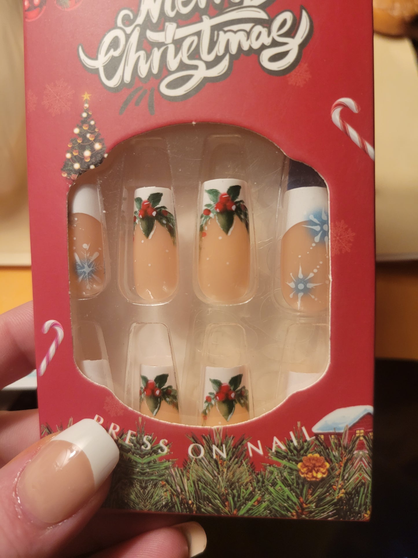 Christmas Press On Nails! Casual or Formal - Tartarian Treasures & Trinkets