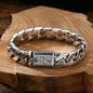 S925 Solid Sterling Silver Unique Design Bracelet Cuban Men Thick Tartarian Treasures & Trinkets