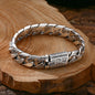 S925 Solid Sterling Silver Unique Design Bracelet Cuban Men Thick Tartarian Treasures & Trinkets