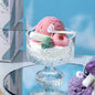 Handmade Ice Cream Sundae Candles in Glass Cup Tartarian Treasures & Trinkets