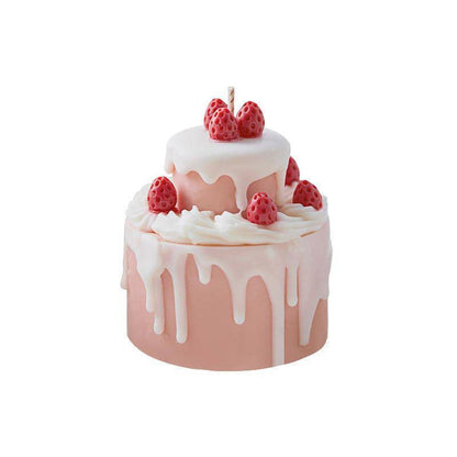 SALE Strawberry Cream Birthday Cake Candle Gift Aromatherapy Candle - Tartarian Treasures & Trinkets