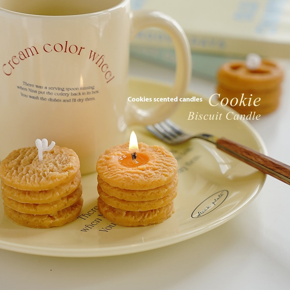 Handmade Cookie Biscuit Candles- 4 pc Gift Box Tartarian Treasures & Trinkets