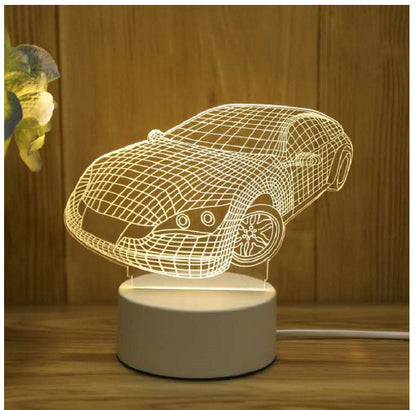 3d sport car LED light , beside table lamp Tartarian Treasures  & Trinkets 