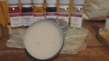 Delicious Wildcrafted RAW Infused Lip Balms Honey-Cocoa -Shea - Castor Oil- 12 Gourmet Lorann Baking Oil Flavors