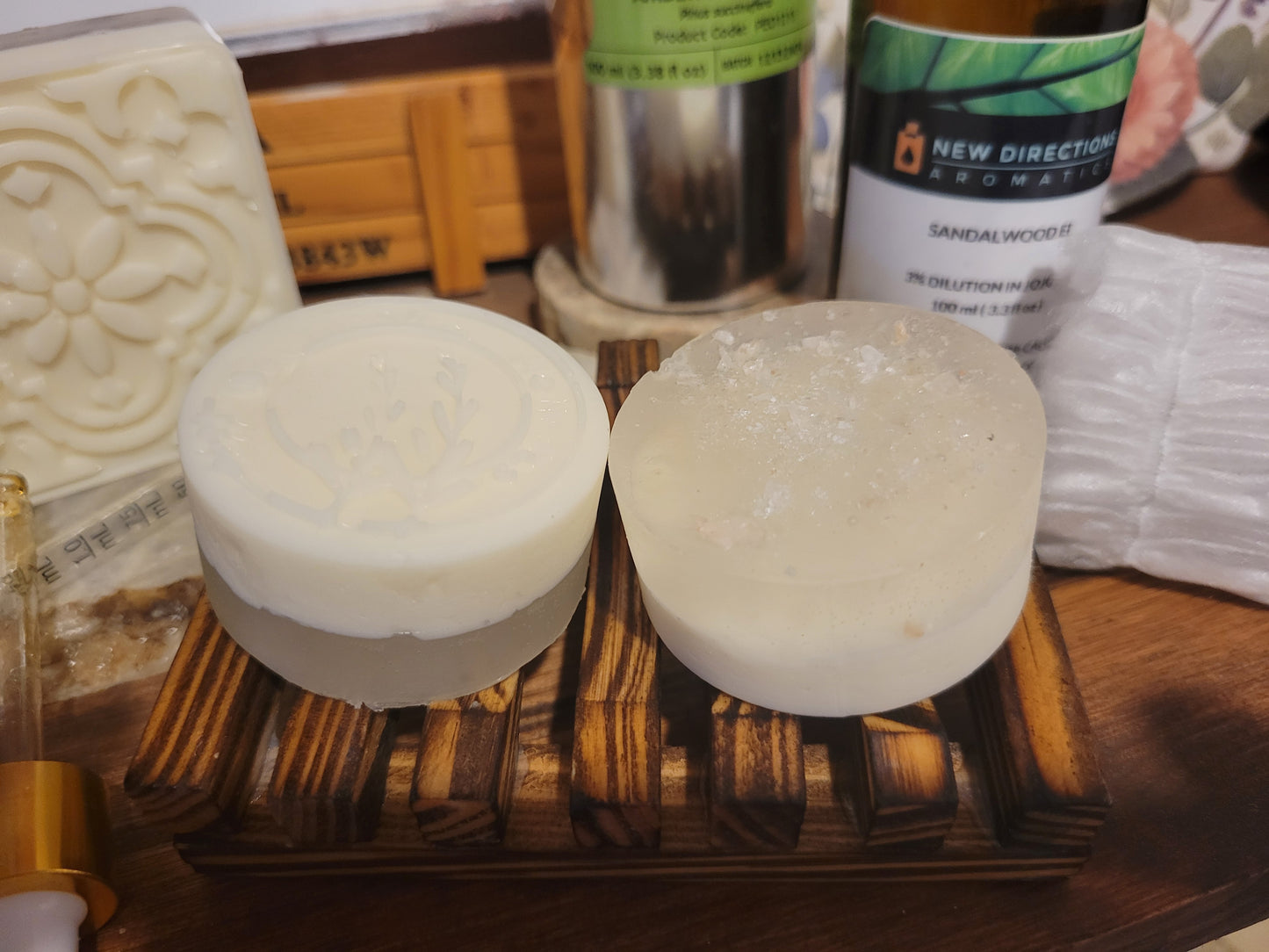 Old World Resin Soaps-Beef Tallow & Castor Oil-Sandalwood, Amber or Vanilla Absolute Resins